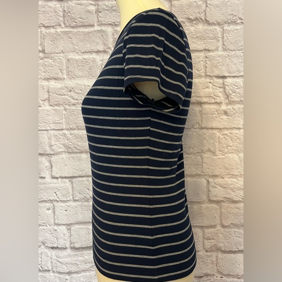 Joy Striped Ribbed Tee - Picture 6 of 8